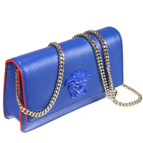 versace collection blue purse|authentic versace purses.